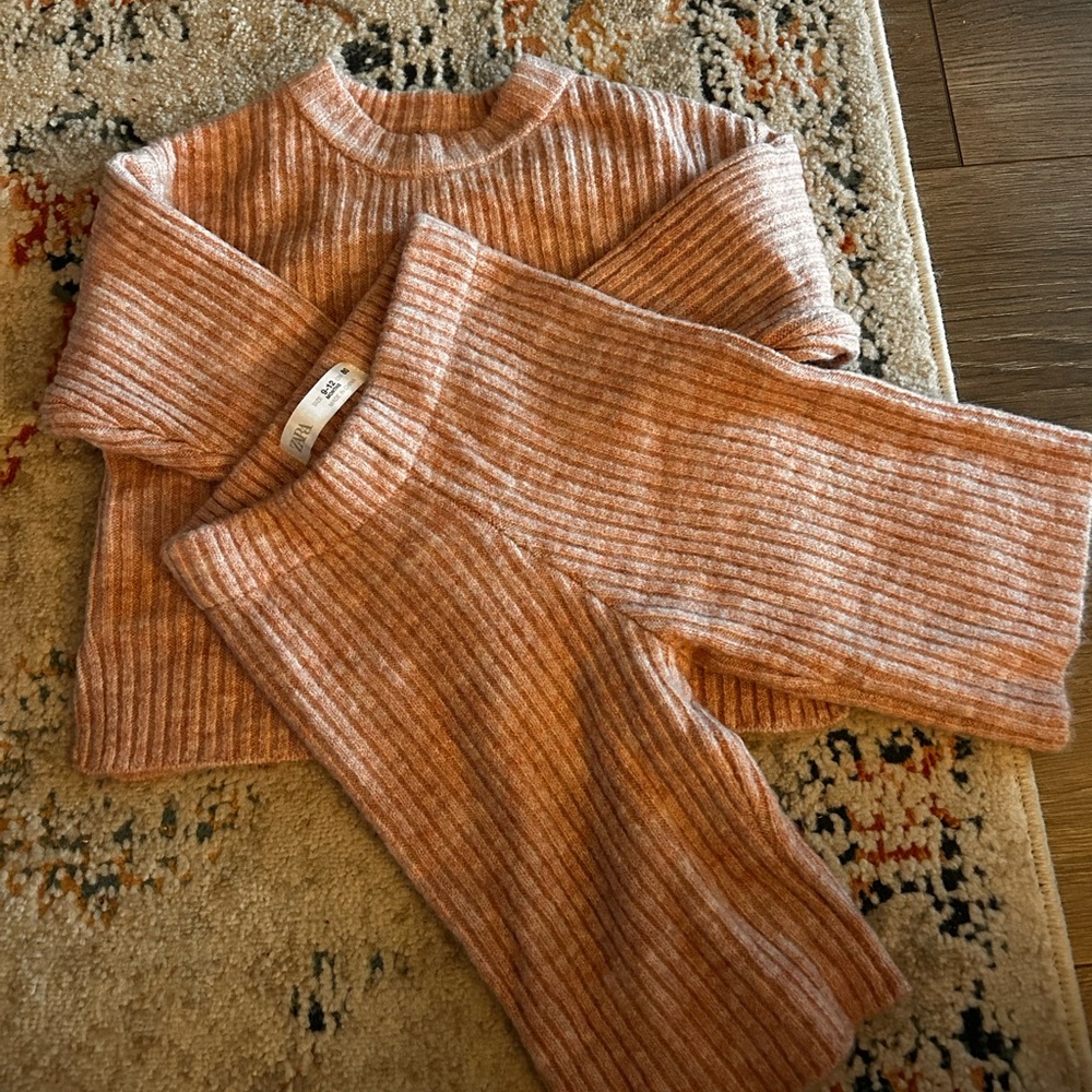 Zara toddler sweater and pant set